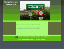 Tablet Screenshot of kleingartenkolonie-neuland1.de